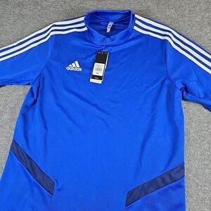 Adidas High Training Tiro 19 Pullover Men's 2XL XXL Blue White Football Athletic